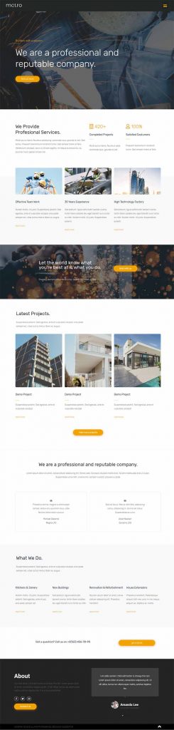 Thiết kế website công ty xây dựng